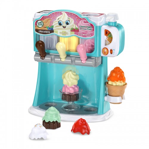 LeapFrog Count and Swirl Ice Cream Maker With Colourful Toppings | Role Playing Toy | Pretend Play | Learning toys | 2 Years+